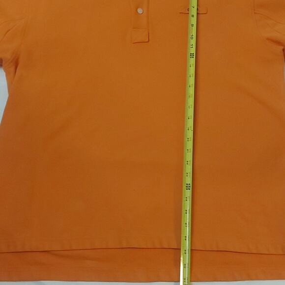 ORVIS Orange Rugged Rugby Polo Shirt, XL Casual Preppy Classic Comfy Minimalist - Picture 6 of 14